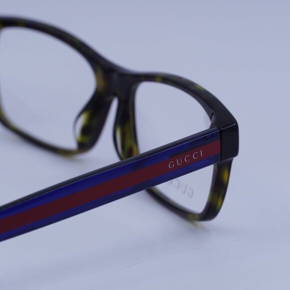 Gucci GG0006OA 003 Eyeglasses Havana 55mm Rectangle Frame - Picture 8 of 10